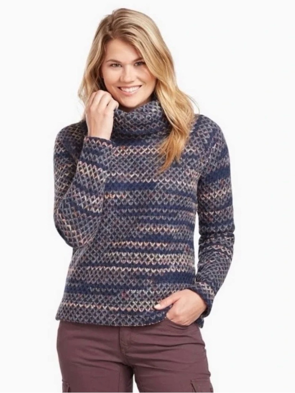 Kuhl Rogue Wool Blend Turtle Neck Sweater Size M
